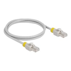 Delock - Patch kabel - RJ-45 (M) do RJ-45 (M) - 1 m - 6 mm - S/FTP - CAT 6a - bootovaný, neobsahuje halogen, provedení bez