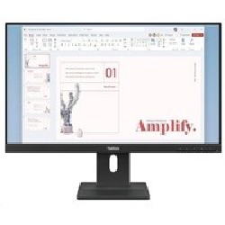 LENOVO LCD E24-40 - 23.8",IPS,16:9,1920x1080,100Hz,250cd/m2,1300:1,4ms(GtG),VGA,DP,HDMI,Repro,Pivot