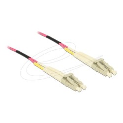 Delock - Sítový kabel - multirežim LC (M) do multirežim LC (M) - 25 m - 25 m - 2 mm - optické vlákno - 50 / 125 mikron - OM4