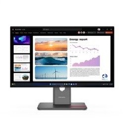 LENOVO LCD P24Q-40 - 23.8",IPS,16:9,2560x1440,120Hz,300cd/m2,1500:1,4ms(GtG),HDMI,DP,DPout,DC,USB Hub,Pivot