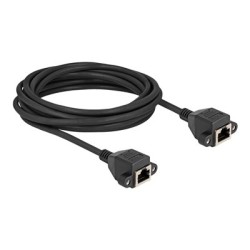 Delock - Sítový kabel - RJ-50 (F) s maticemi do RJ-50 (F) s maticemi - 5 m - S/FTP - cerná