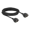 Delock - Sítový kabel - RJ-50 (F) s maticemi do RJ-50 (F) s maticemi - 5 m - S/FTP - cerná