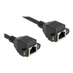 Delock - Sítový prodlužovací kabel - RJ-50 (F) s maticemi do RJ-50 (F) s maticemi - 3 m - S/FTP - cerná