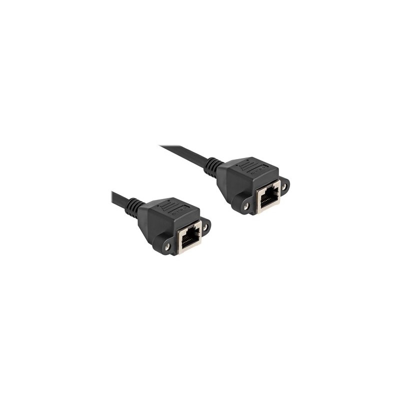 Delock - Sítový prodlužovací kabel - RJ-50 (F) s maticemi do RJ-50 (F) s maticemi - 3 m - S/FTP - cerná