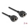 Delock - Sítový prodlužovací kabel - RJ-50 (F) šroubovací do RJ-50 (F) šroubovací - 2 m - S/FTP - cerná
