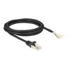 Delock - Sítový kabel - RJ-50 (M) do obnažený drát - 2 m - S/FTP - lisovaný, provedení bez hrbolku - cerná