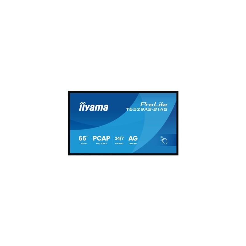 65" iiyama T6529AS-B1AG: IPS, 4K UHD,Android,24/7