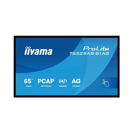 65" iiyama T6529AS-B1AG: IPS, 4K UHD,Android,24/7