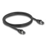 Delock - Patch kabel - RJ-45 (M) do RJ-45 (M) - 1 m - 7.5 mm - SFTP, PiMF - CAT 8.1 - cerná
