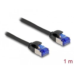 Delock - Patch kabel - RJ-45 (M) do RJ-45 (M) - 1 m - 4.5 mm - S/FTP - CAT 6a - neobsahuje halogen, provedení bez hrbolku
