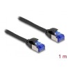 Delock - Patch kabel - RJ-45 (M) do RJ-45 (M) - 1 m - 4.5 mm - S/FTP - CAT 6a - neobsahuje halogen, provedení bez hrbolku