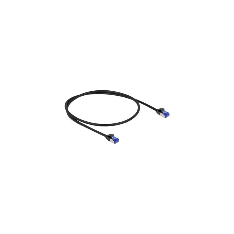 Delock - Patch kabel - RJ-45 (M) do RJ-45 (M) - 50 cm - S/FTP - CAT 6a - neobsahuje halogen, provedení bez hrbolku - cerná