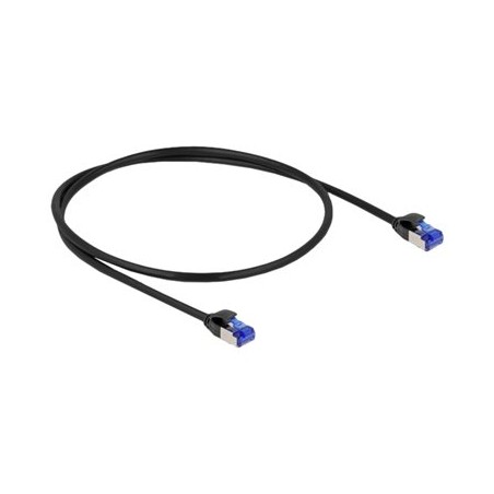 Delock - Patch kabel - RJ-45 (M) do RJ-45 (M) - 50 cm - S/FTP - CAT 6a - neobsahuje halogen, provedení bez hrbolku - cerná