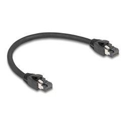 Delock - Sítový kabel - RJ-45 (M) do RJ-45 (M) - 25 cm - 7.5 mm - S/FTP - CAT 8.1 - provedení bez hrbolku, rychlost prenosu dat