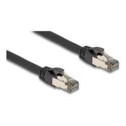 Delock - Sítový kabel - RJ-45 (M) do RJ-45 (M) - 10 m - 7.3 mm - U/FTP - CAT 6a - provedení bez hrbolku - cerná