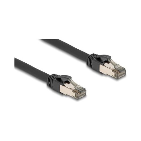 Delock - Sítový kabel - RJ-45 (M) do RJ-45 (M) - 10 m - 7.3 mm - U/FTP - CAT 6a - provedení bez hrbolku - cerná