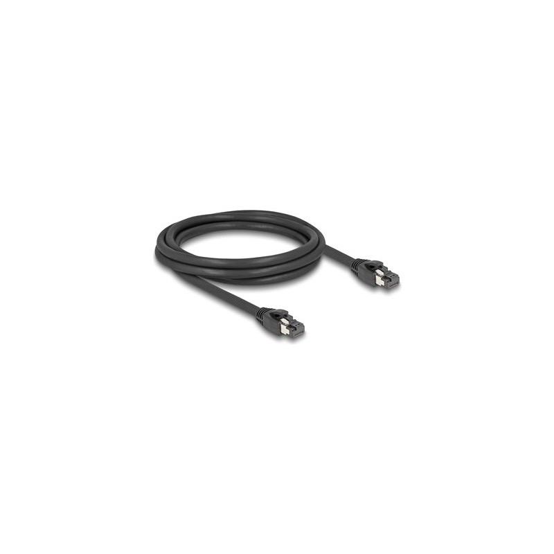 Delock - Sítový kabel - RJ-45 (M) do RJ-45 (M) - 2 m - 7.5 mm - SFTP, PiMF - CAT 8.1 - neobsahuje halogen, provedení bez