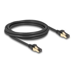 Delock - Sítový kabel - RJ-45 (M) do RJ-45 (M) - 2 m - 6 mm - S/FTP - CAT 7 (kabel) / CAT 6a (konektory) - venkovní, provedení