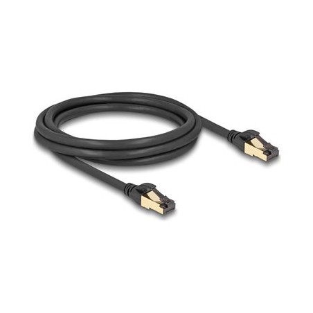 Delock - Sítový kabel - RJ-45 (M) do RJ-45 (M) - 2 m - 6 mm - S/FTP - CAT 7 (kabel) / CAT 6a (konektory) - venkovní, provedení