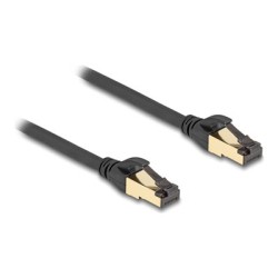Delock - Patch kabel - RJ-45 (M) do RJ-45 (M) - 50 cm - S/FTP - cerná