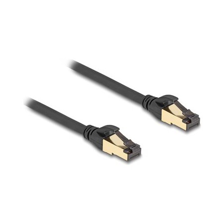 Delock - Patch kabel - RJ-45 (M) do RJ-45 (M) - 50 cm - S/FTP - cerná