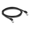 Delock - Patch kabel - RJ-45 (M) úhlový do RJ-45 (M) úhlový - 2 m - 6 mm - S/FTP - CAT 6a - bootovaný, neobsahuje halogen… 80270