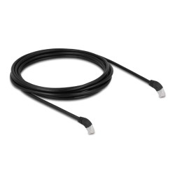 Delock - Patch kabel - RJ-45 (M) úhlový do RJ-45 (M) úhlový - 3 m - 6 mm - S/FTP - CAT 6a - bootovaný, neobsahuje halogen… 80277