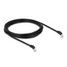 Delock - Patch kabel - RJ-45 (M) úhlový do RJ-45 (M) úhlový - 3 m - 6 mm - S/FTP - CAT 6a - bootovaný, neobsahuje halogen… 80277