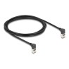Delock - Patch kabel - RJ-45 (M) zahnutý nahoru do RJ-45 (M) zahnutý nahoru - 2 m - 4.5 mm - S/FTP - CAT 6a - bootovaný