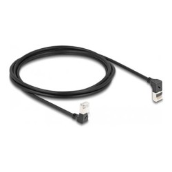 Delock - Patch kabel - RJ-45 (M) zahnutý nahoru do RJ-45 (M) dolu zahnutý - 2 m - 4.5 mm - S/FTP - CAT 6a - bootovaný