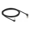 Delock - Patch kabel - RJ-45 (M) zahnutý nahoru do RJ-45 (M) dolu zahnutý - 2 m - 4.5 mm - S/FTP - CAT 6a - bootovaný