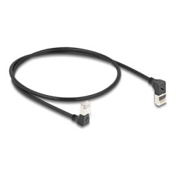 Delock - Patch kabel - RJ-45 (M) zahnutý nahoru do RJ-45 (M) dolu zahnutý - 50 cm - 4.5 mm - S/FTP - CAT 6a - neobsahuje