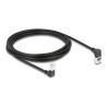 Delock - Sítový kabel - RJ-45 (M) zahnutý nahoru do RJ-45 (M) dolu zahnutý - 3 m - 4.5 mm - S/FTP - CAT 6a - bootovaný