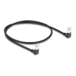 Delock - Patch kabel - RJ-45 (M) dolu zahnutý do RJ-45 (M) dolu zahnutý - 50 cm - 4.5 mm - S/FTP - CAT 6a - bootovaný
