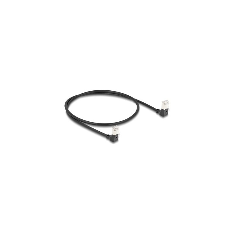 Delock - Patch kabel - RJ-45 (M) dolu zahnutý do RJ-45 (M) dolu zahnutý - 50 cm - 4.5 mm - S/FTP - CAT 6a - bootovaný