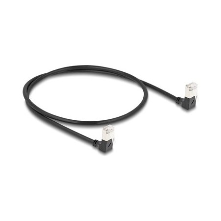 Delock - Patch kabel - RJ-45 (M) dolu zahnutý do RJ-45 (M) dolu zahnutý - 50 cm - 4.5 mm - S/FTP - CAT 6a - bootovaný