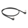 Delock - Patch kabel - RJ-45 (M) dolu zahnutý do RJ-45 (M) dolu zahnutý - 50 cm - 4.5 mm - S/FTP - CAT 6a - bootovaný