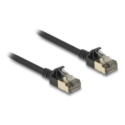 Delock - Sítový kabel - RJ-45 (M) do RJ-45 (M) - 25 cm - 4.5 mm - F/FTP - CAT 8.1 - neobsahuje halogen, provedení bez hrbolku