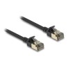 Delock - Sítový kabel - RJ-45 (M) do RJ-45 (M) - 25 cm - 4.5 mm - F/FTP - CAT 8.1 - neobsahuje halogen, provedení bez hrbolku