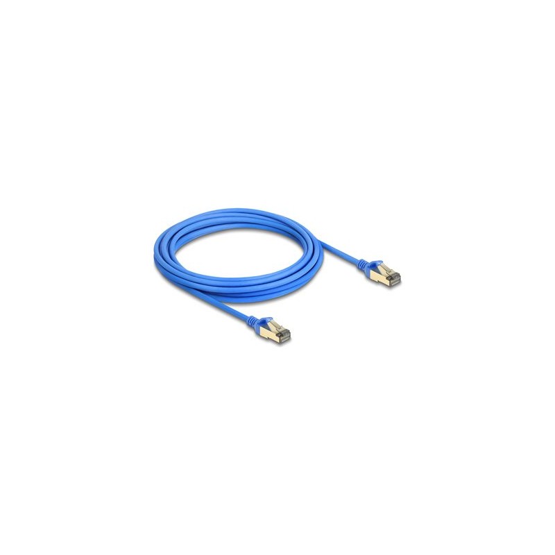 Delock - Sítový kabel - RJ-45 (M) do RJ-45 (M) - 5 m - 4.9 mm - F/FTP - CAT 8.1 - neobsahuje halogen, provedení bez hrbolku