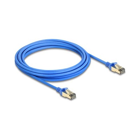 Delock - Sítový kabel - RJ-45 (M) do RJ-45 (M) - 5 m - 4.9 mm - F/FTP - CAT 8.1 - neobsahuje halogen, provedení bez hrbolku