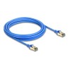 Delock - Sítový kabel - RJ-45 (M) do RJ-45 (M) - 5 m - 4.9 mm - F/FTP - CAT 8.1 - neobsahuje halogen, provedení bez hrbolku