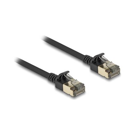 Delock - Sítový kabel - RJ-45 (M) do RJ-45 (M) - 1 m - 4.5 mm - FTP - CAT 8.1 - neobsahuje halogen, provedení bez hrbolku