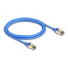 Delock - Sítový kabel - RJ-45 (M) do RJ-45 (M) - 2 m - 4.9 mm - F/FTP - CAT 8.1 - neobsahuje halogen, provedení bez hrbolku