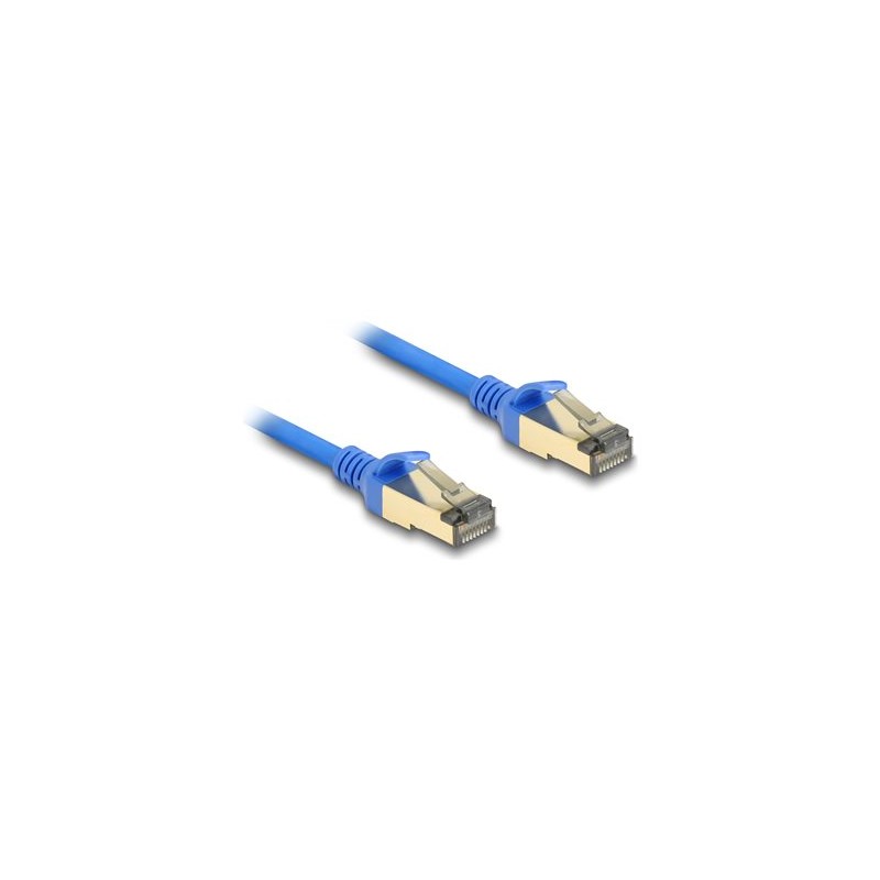 Delock - Sítový kabel - RJ-45 (M) do RJ-45 (M) - 50 cm - 4.9 mm - FTP - CAT 8.1 - neobsahuje halogen, provedení bez hrbolku