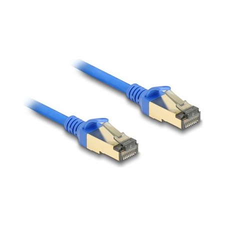 Delock - Sítový kabel - RJ-45 (M) do RJ-45 (M) - 50 cm - 4.9 mm - FTP - CAT 8.1 - neobsahuje halogen, provedení bez hrbolku