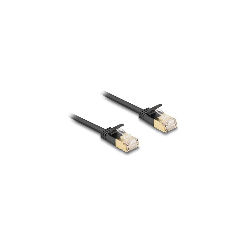 Delock - Sítový kabel - RJ-45 (M) do RJ-45 (M) - 30 cm - U/FTP - CAT 7 (kabel) / CAT 6a (konektory) - provedení bez hrbolku