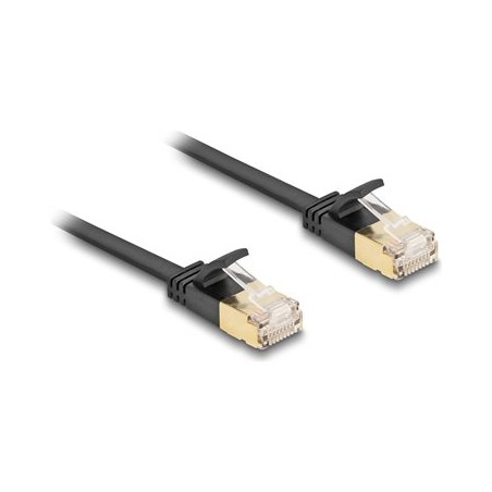 Delock - Sítový kabel - RJ-45 (M) do RJ-45 (M) - 30 cm - U/FTP - CAT 7 (kabel) / CAT 6a (konektory) - provedení bez hrbolku