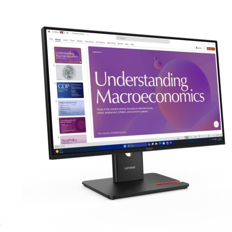 LENOVO LCD T24D-40 - 23.8",IPS,16:9,1920x1080,120Hz,250cd/m2,1500:1,4ms,USB-C(96W PD),HDMI,DP,DPout,DC,USBHub,RJ45,Pivot