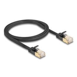 Delock - Sítový kabel - RJ-45 (M) do RJ-45 (M) - 1 m - U/FTP - CAT 7 (kabel) / CAT 6a (konektory) - provedení bez hrbolku
